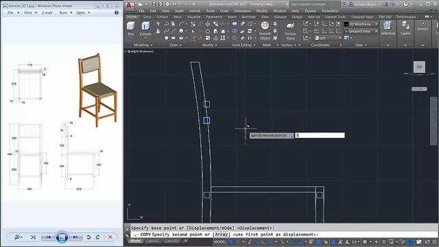 AutoCAD 3D Modeling | Chair Tutorial | Exercise 1 смотреть онлайн