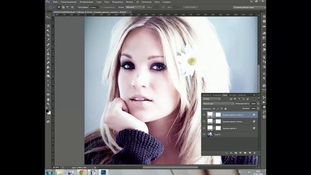 PhotoShop: Эффект фарфоровой кожи смотреть онлайн