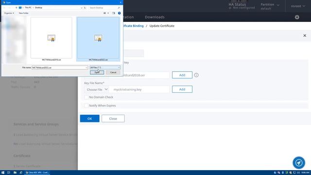 How to update an Existing Certificate in NetScaler смотреть онлайн