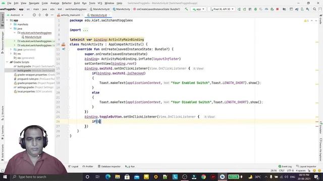 Toggle Button in Android Studio смотреть онлайн