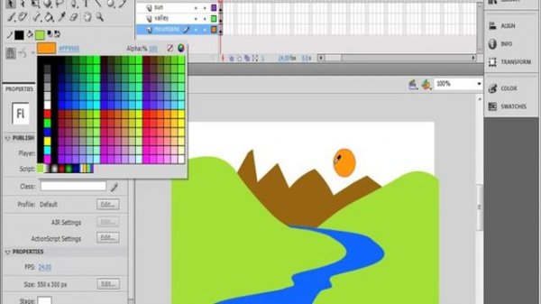 10. Adobe Flash - Color Mixing
