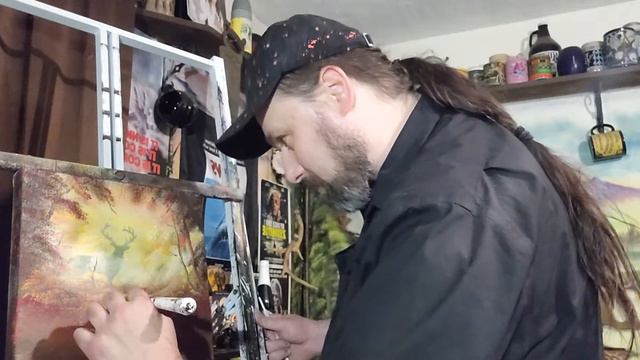 Painting With PABREWNEWS Episode #33 #BobRoss #OilPainting #Tutorial #PABREWNEWS #HowTo #art #artis