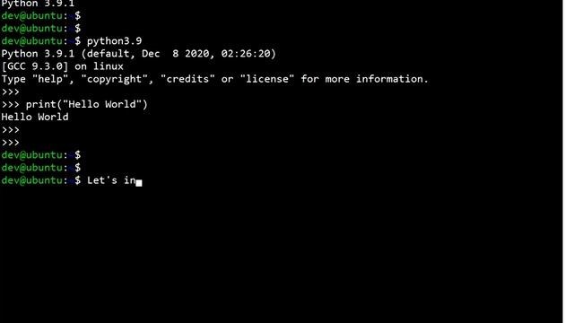 How to install python in ubuntu 20.04 Linux {Python 3.9.1. and Pip 20.3.3} смотреть онлайн