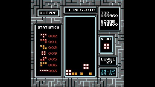 two right well tetrises on level 29 with hypertapping - nes tetris смотреть онлайн