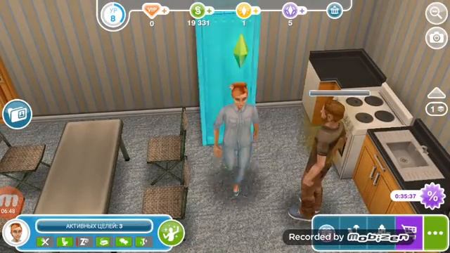 Играю в симс фриплей... Выполняю задание "Любовь витает в воздухе" смотреть онлайн