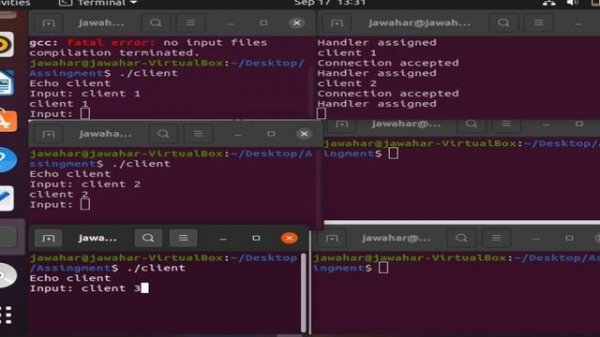 Connecting multiple client in C and JAVA with C server.