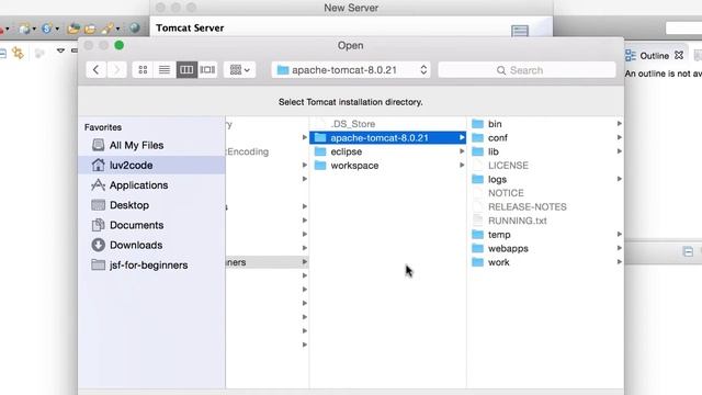 JSF Tutorial #8 - Java Server Faces Tutorial (JSF 2.2) - Connect Eclipse to Tomcat смотреть онлайн
