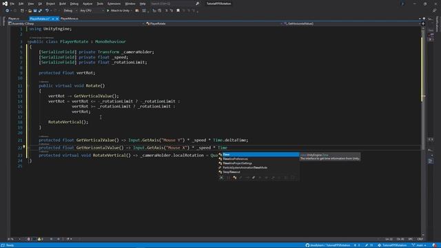 Unity3D Tutorial - Fixing First Person View Camera Stutter/Jitter Issue смотреть онлайн