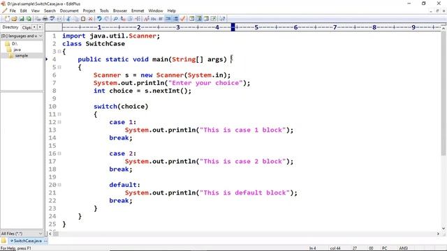 Java tutorial - nested if condition and switch case - java full stack by lokesh jammugani#hyderabad смотреть онлайн