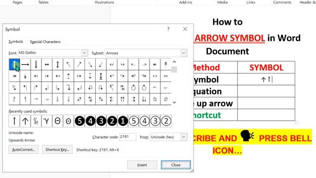 UP ARROW SYMBOL - [ ↑ ] смотреть онлайн