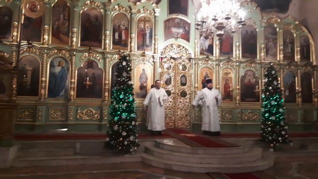 Божественная литургия в Екатерининском кафедральном соборе города Слободского смотреть онлайн