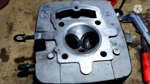 ремонт ГБЦ мотоцикла, притирка клапанов