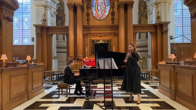 Medtner. Sonata for violin and piano No. 1, mov. 1 Anna Ovsyanikova, Elena Toponogova смотреть онлайн