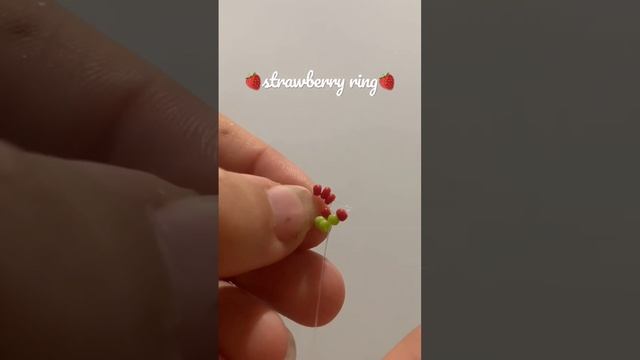 strawberry ring tutorial #beaded #diy #tutorial #beads #beadedjewelry #beadings #beadingtutorial смотреть онлайн