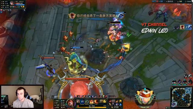 CHINESE LEE SIN DISCOVERS AIRCRAFT Q MECHANIC?! CHINESE URF PLAYS - League of Legends смотреть онлайн