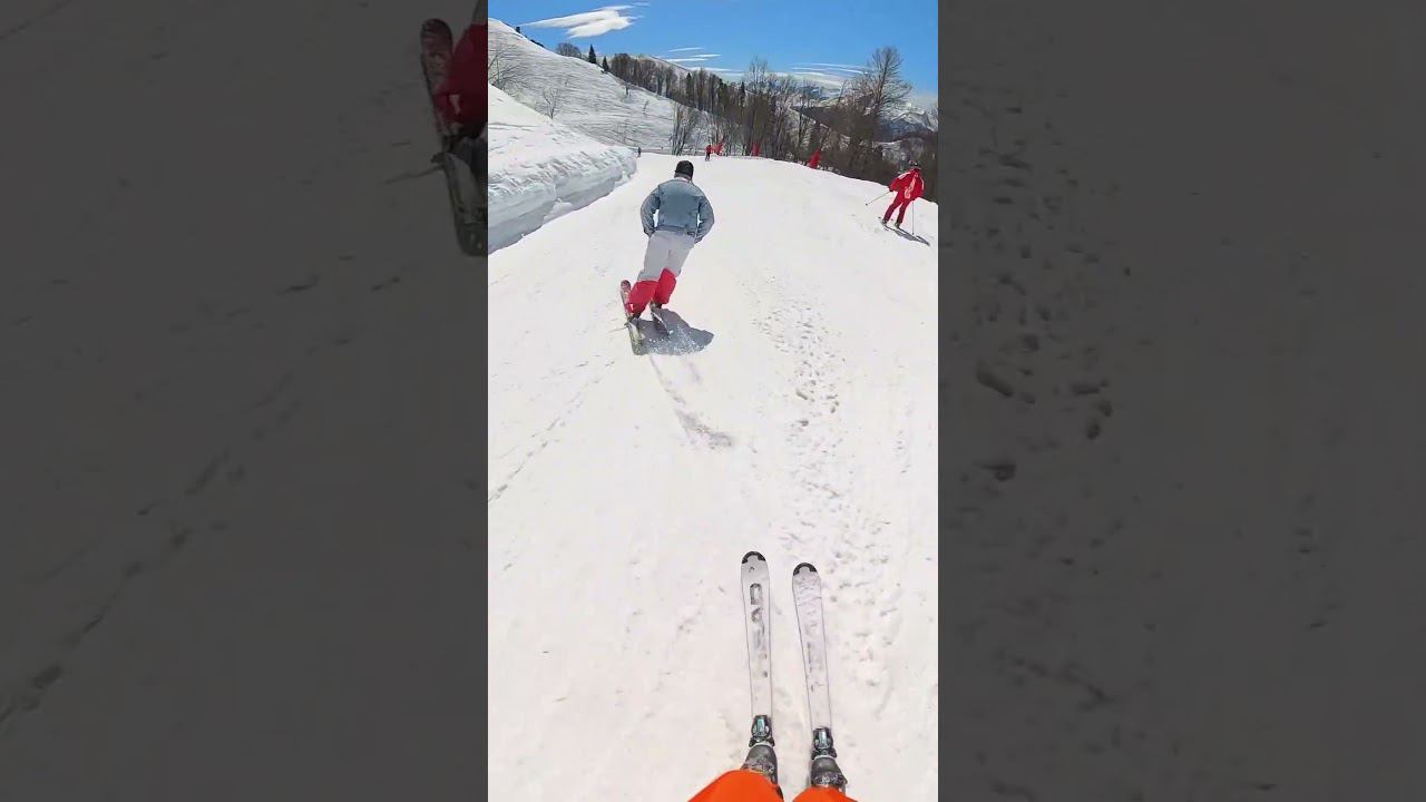 Лучшая зеленая трасса на РозаХутор. смотреть онлайн