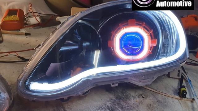 Toyota RunX custom built headlights by Violet Automotive смотреть онлайн