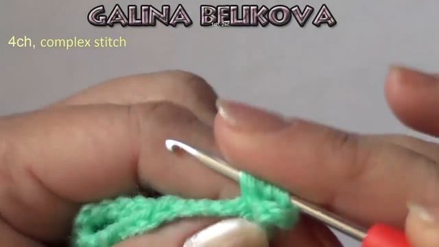 Ажурный узор со сложными столбиками смотреть онлайн