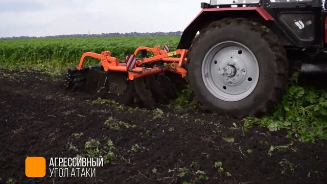 ТАУРУС 2.4Н-01. Навесная дисковая борона, дискование сидератов. TERFED смотреть онлайн