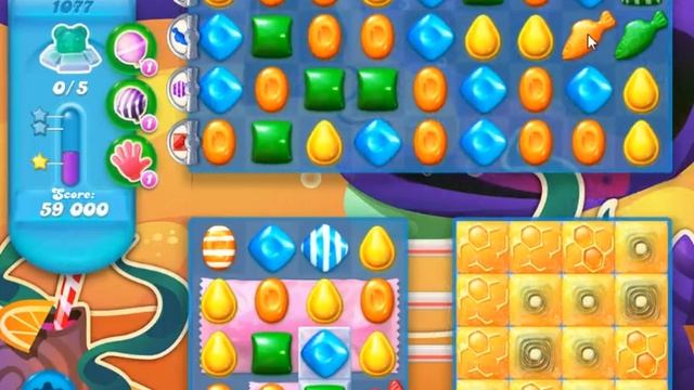 Candy Crush Soda Saga Level 1077 - NO BOOSTERS смотреть онлайн
