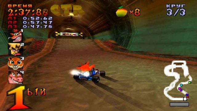 Прохождение Crash Team Racing #5 - Пляж Н. Сэнити (монетки и реликвии) смотреть онлайн