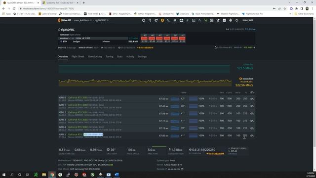Mining on HiveOS GPU VRam Temperature Control смотреть онлайн