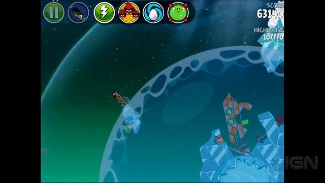Angry Birds Space: Pig Dipper Level 6-14 3-Star Walkthrough смотреть онлайн