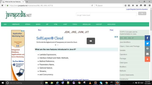 What are the new features introduced in Java 8?
| javapedia.net смотреть онлайн