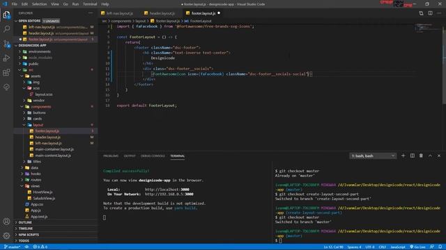 #8 Layout estilo Youtube en React JS - tema obscuro y claro - parte 2 | Designicode смотреть онлайн
