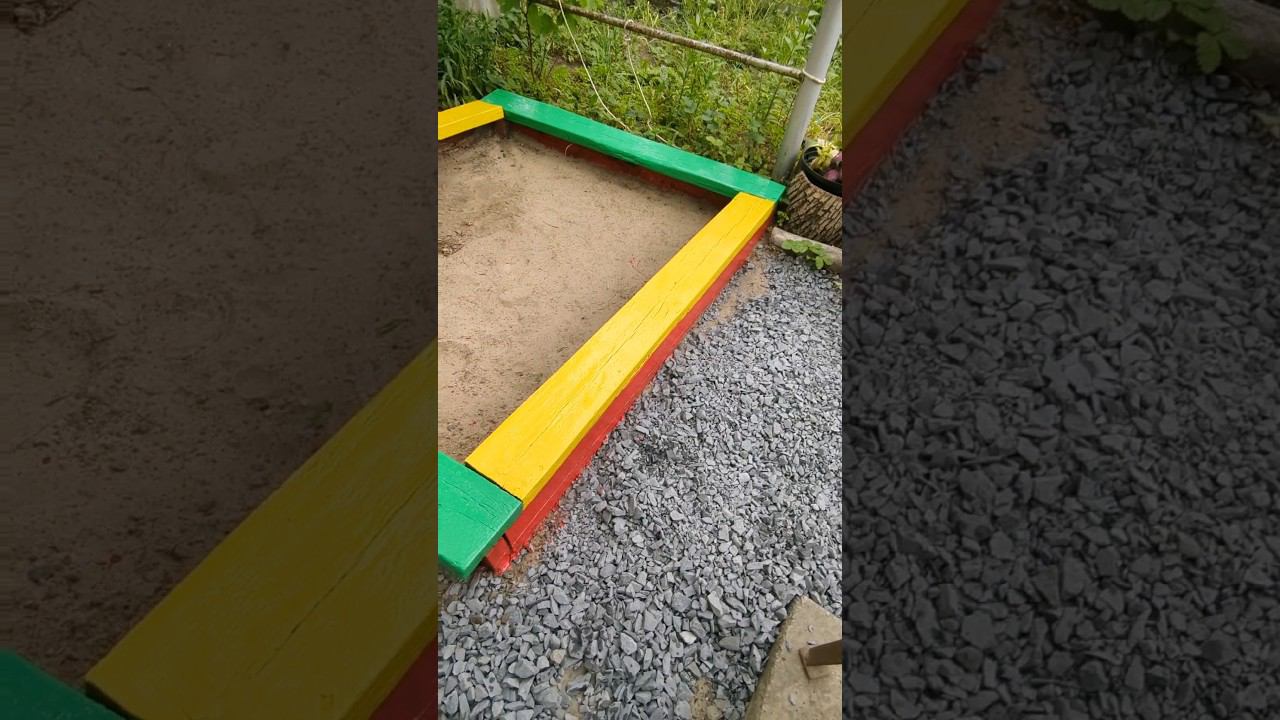 РГБ песочница , красим , обновляем песок, щебень ! красота ! #shorts смотреть онлайн