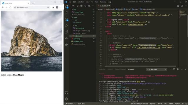 Compresser et optimiser les images d'un site avec gulp et webp #tutoriel смотреть онлайн