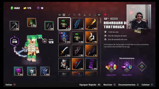 Minecraft Dungeons - pt 76 - ao vivo - Playstation 4 - !discord !youtube !regras !jogos смотреть онлайн