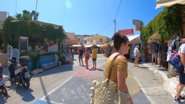 Explore, Matala Crete Greece 2021, Walking Tour, 4K UHD