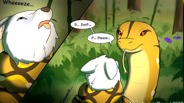 ?COMIC SNAKE VORE - python swallows wolf смотреть онлайн