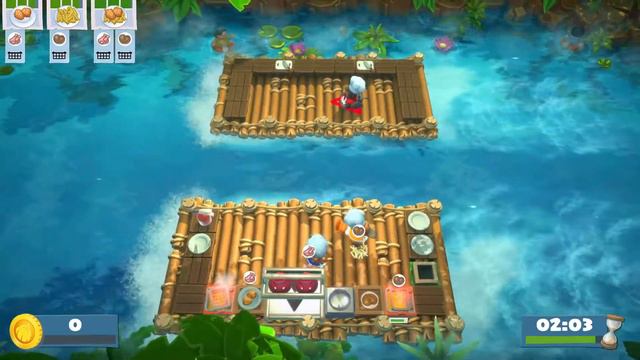 Overcooked 2 2-1, 4 Stars (3 Players) Throw 🥔 смотреть онлайн