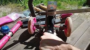 ?Как починить детский самокат! Как и чем скрепить, подножку, основу, раму самоката? Ремонт самоката