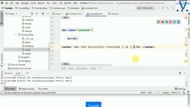 Django Text Translator App | How To Create Text Translator Using Django | All In One Code смотреть онлайн
