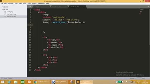 How to Select/View/Display data from database using PHP & MySqli смотреть онлайн