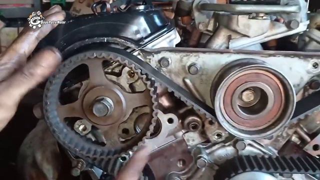 Top timing belt Mitsubishi Galant hiu V6 #bayuputramotor смотреть онлайн
