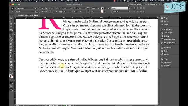 Indesign Tutorial For Beginners: Creating Beautiful Drop Caps смотреть онлайн
