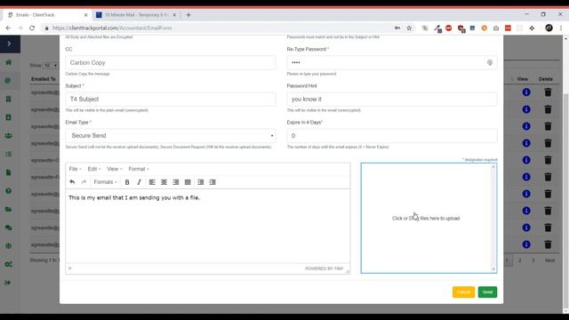 Client Track Portal - Secure Email Send смотреть онлайн