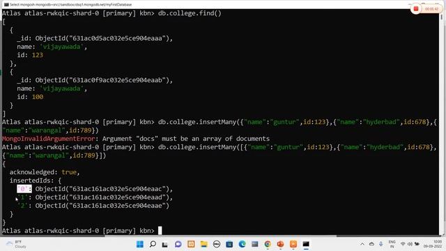 Insert Update Delete in Mongo Db смотреть онлайн