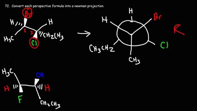 How To Convert a Perspective Formula to a Newman Projection смотреть онлайн