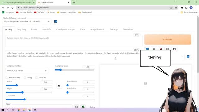 AbyssOrangeMix3 - Stable Diffusion 1-CLICK Google Colab Setup