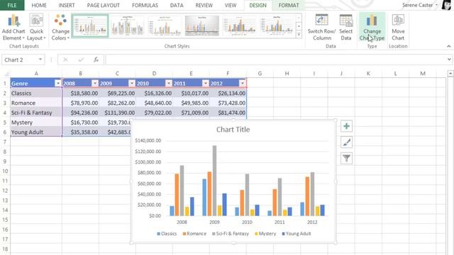 Excel 2013: Charts смотреть онлайн