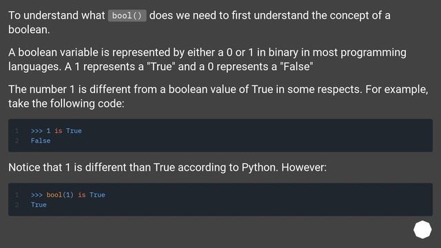 What is the practical application of bool() in Python? смотреть онлайн