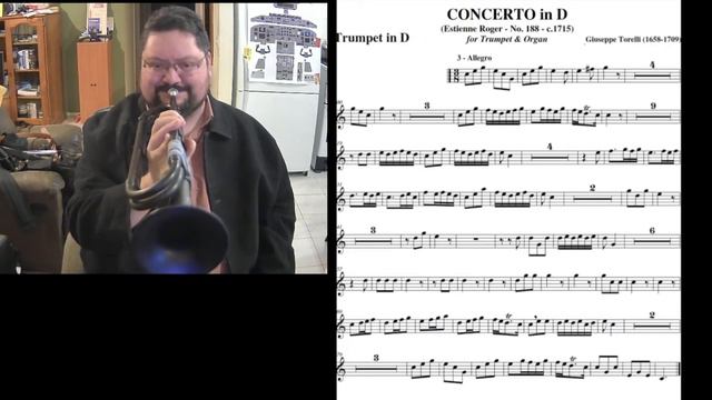 G Torelli "Estienne Roger 188" Concerto for Trumpet - Allegro смотреть онлайн