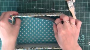 Как обклеить шкатулку тканью внутри