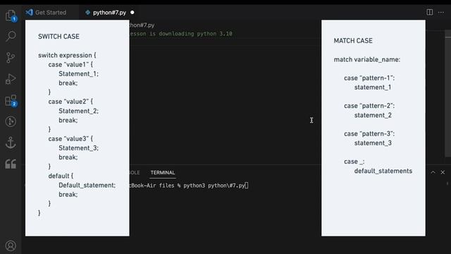 Python #7: Match Case in Python || Comparision with Switch Case смотреть онлайн