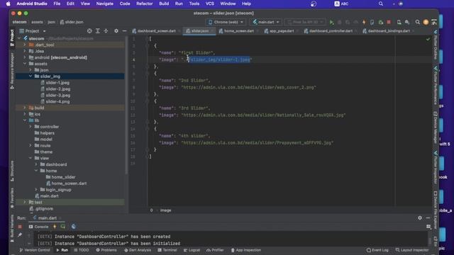 Flutter e-commerce tutorial | Bangla | Getx | API | Slider model and json parse | Part-4 смотреть онлайн